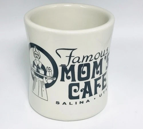 Vintage Mom's Cafe Salina Utah Heavy Coffee Diner Mug Restaurant Ware Classic