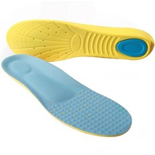 Shoes Inserts Memory Foam Insoles Shock Absorption Pain Relief Plantar Fascii...