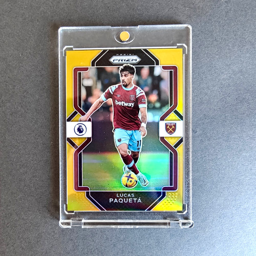 2022 Panini Prizm Lucas Paqueta Gold /10 Card West Ham Football