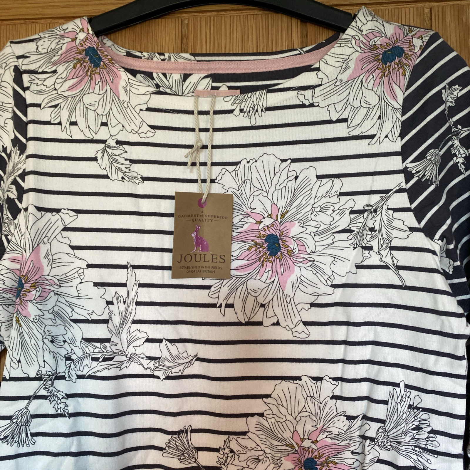 Joules Size 8 Flower Stripe Harbour Top BNWT  Rrp £30 image 3