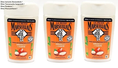 BIO Shea Butter und Argan Öl Duschgel Le Petit Marseillais 3x250ml Frankreich 1 - Bild 1 von 4