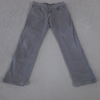 Origin Pants Mens 36x34 Grey Thrive Workwear Tradesman Straight Double Knee USA