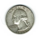 1961-D  Washington Quarter, 90% Silver