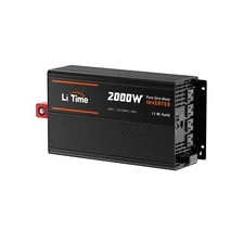 LiTime 2000W Pure Sine Wave Inverter 12V DC to 120V AC Converter with Remote ...