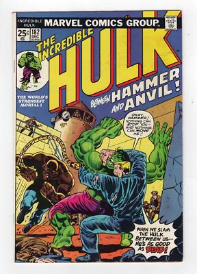 1974 MARVEL INCREDIBLE HULK #182 1ST HAMMER & ANVIL + 2ND WOLVERINE RARE KEY