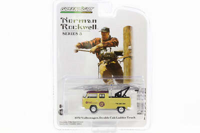 1:64 Greenlight Norman Rockwell - 1972 Volkswagen Double Cab Ladder Truck beige