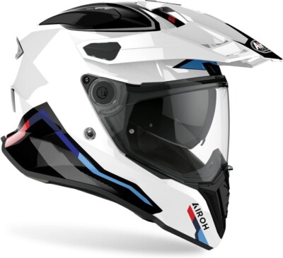Airoh Commander Factor Enduro Helmet White Gloss Cmf38 XS 53-54 | eBay