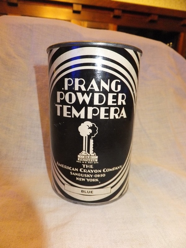 Vintage Prang Art Color  dry tempera paint powder  Blue
