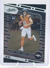 2024 Absolute Bo Nix RC Green Parallel #112 Denver Broncos