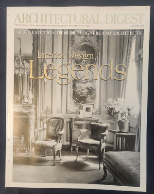 Architectural Digest January 2000 Interior Design Legends PB