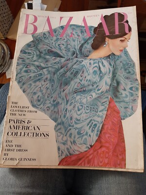 BAZAAR March 1964 HIRO Suzy Parker Machado Chanel Cardin Courreges Hutchings