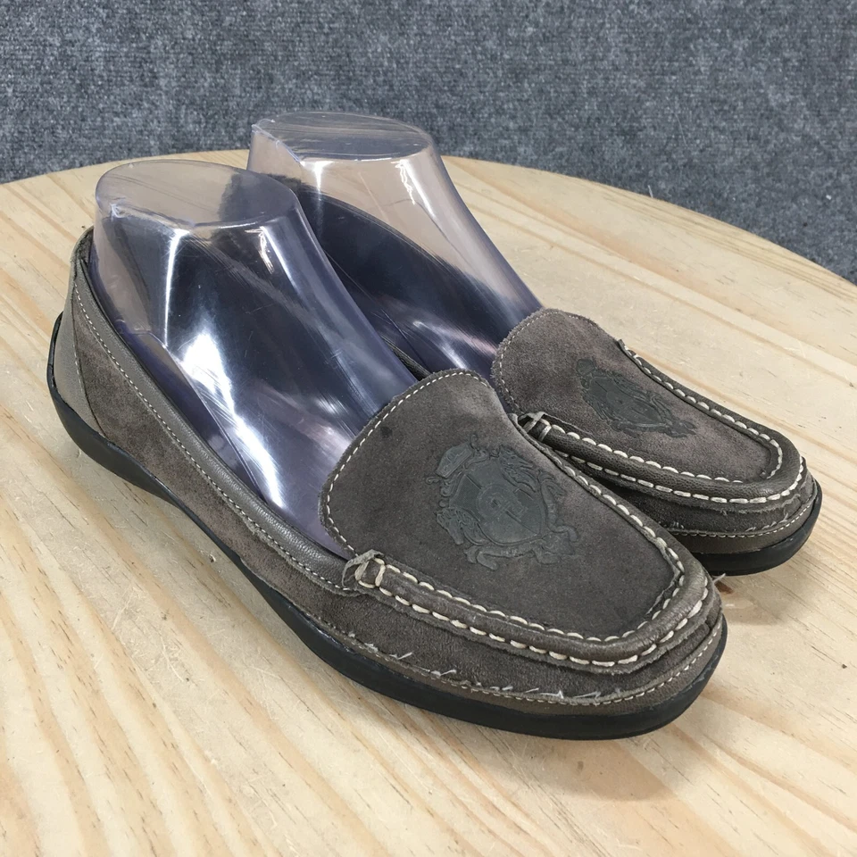 Zapatos Mocasines Etienne Aigner Mujer 7.5 M Kylie Cuero Verde Sin Cordones Informales Foto 3 de 4