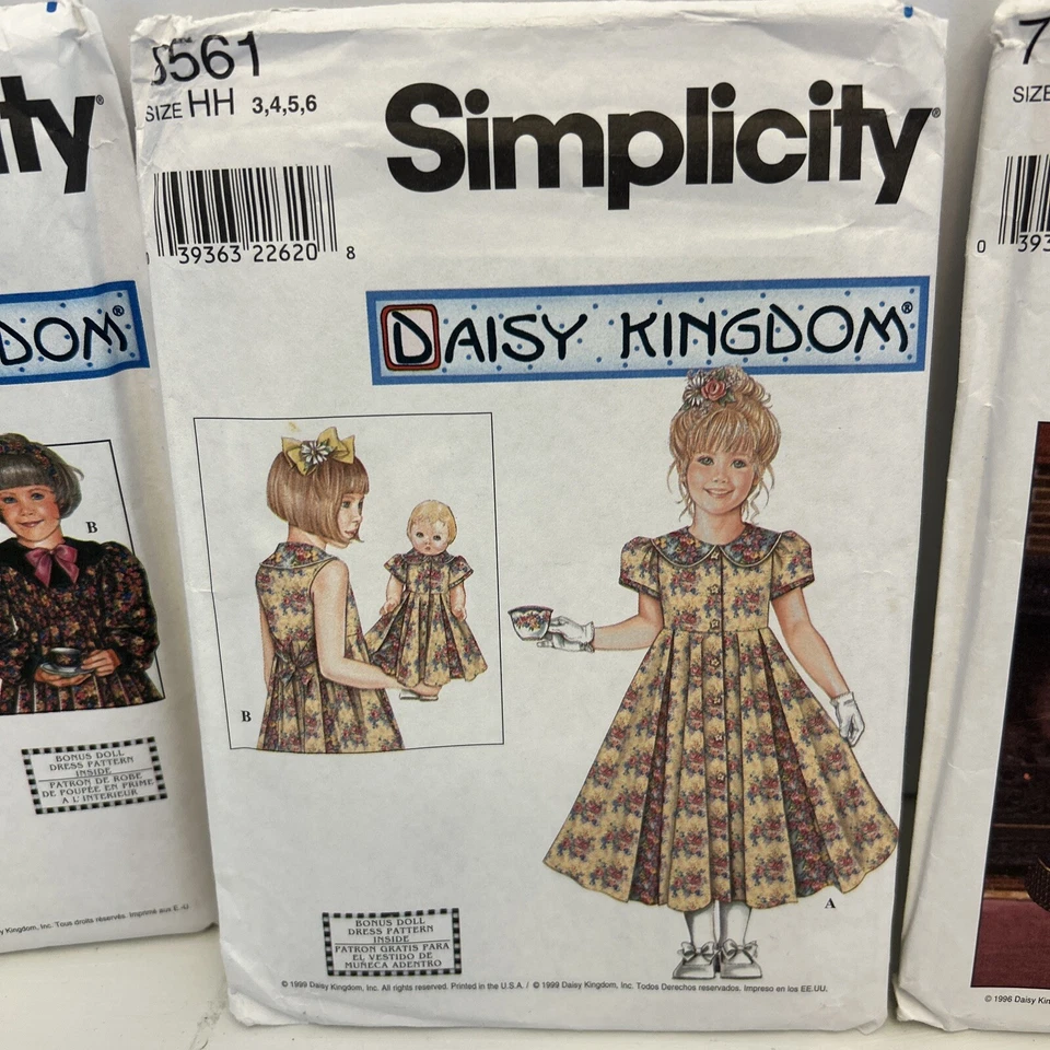 daisy kingdom patterns Vintage Lot Of 3 In Cut Sizes 3-6 1996 &1999 - Image 3 of 4