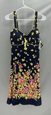 black & yellow floral tank dress sale discount viral trending ootd gift -a303k