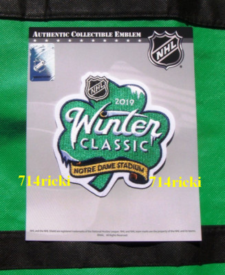 2019 NHL Winter Classic Patch Collector Chicago Blackhawks vs Boston Bruins