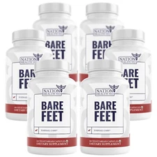 Nation Health MD BARE FEET Fungus Eliminator & Toenail Fungus Treatment x6