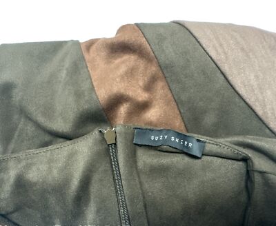 Suzy Shier Dress Green And Brown Size S | eBay