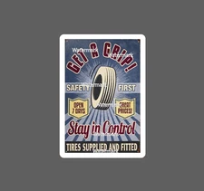 Get A Grip Sticker Tires Retro Waterproof