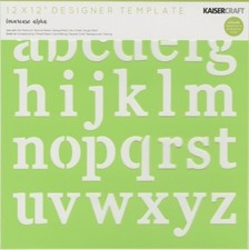 Designer Template - Lower Case Alphabet, 12x12" - Kaisercraft IT908