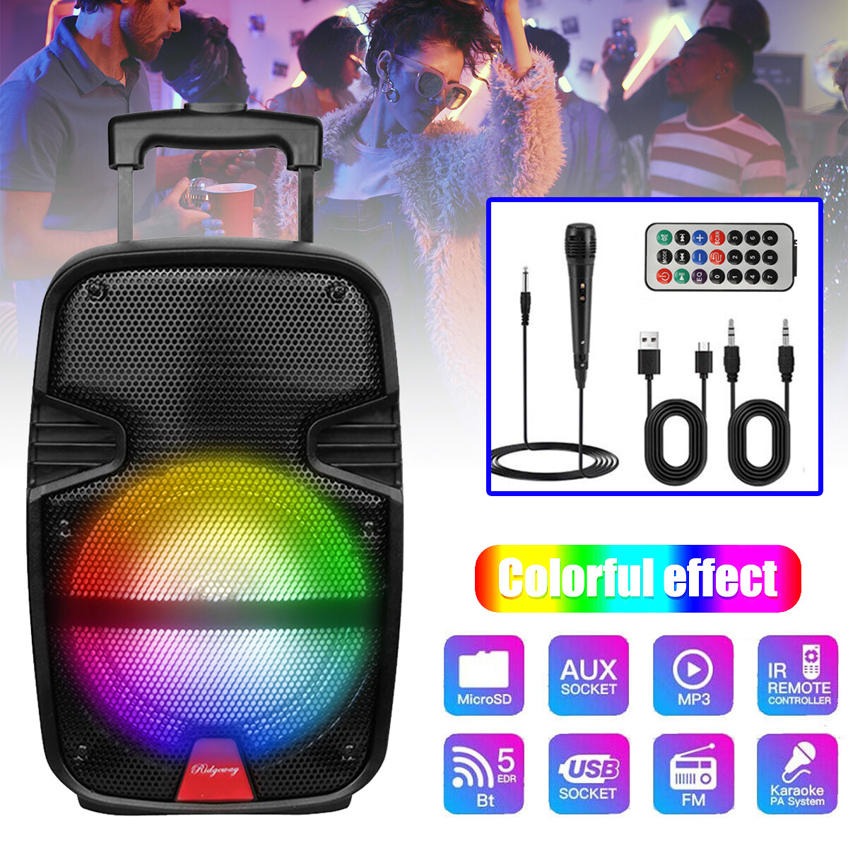 3000W Portable Wireless bluetooth Speaker Super Bass Stereo Radio