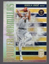 2020-21 Panini Donruss Elite Nikola Jokic Power Formulas Insert Basketball Card