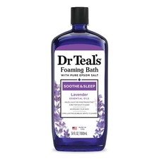 Dr Teal's Foaming Bath with Pure Epsom Salt,Soothe Sleep with Lavender,34 fl oz