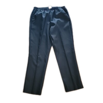 White Stag Elastic Waist Pull On Black Pants High Rise Sz M  Inseam