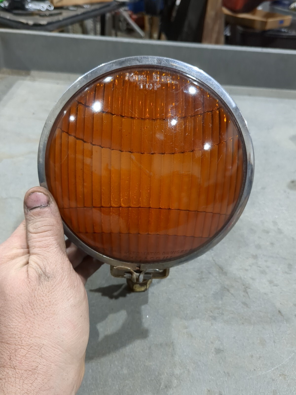 Vintage 6" King Bee Headlight Fog Light Hot Rat Rod TROG 32 34 31 30