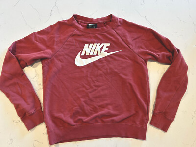 burgundy nike sweatshirt womens