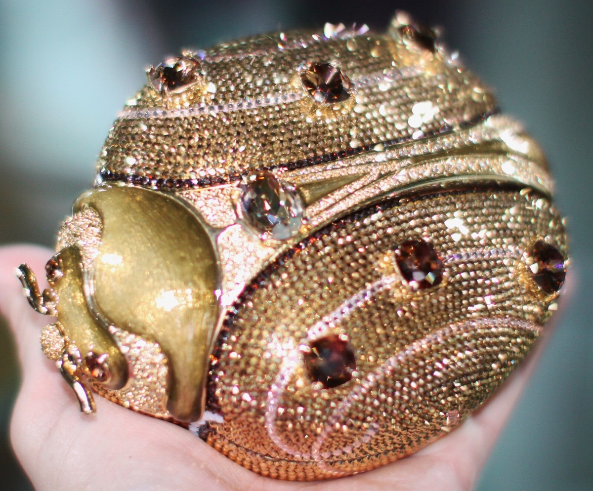 JUDITH LEIBER LUCKY LADYBUG BEETLE COLLECTOR'S SWAROVSKI CRYSTAL