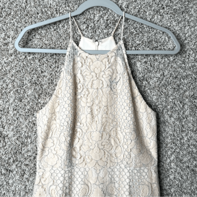 navy lace homecoming dress Two Piece Navy Blue Lace Crop Top Homecoming Dresses Short Prom Dress, MH260 main image 1