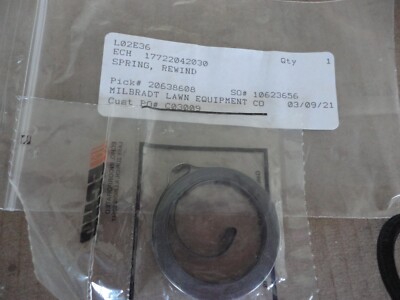 ONE NEW Genuine Echo 17722042030 Recoil Spring