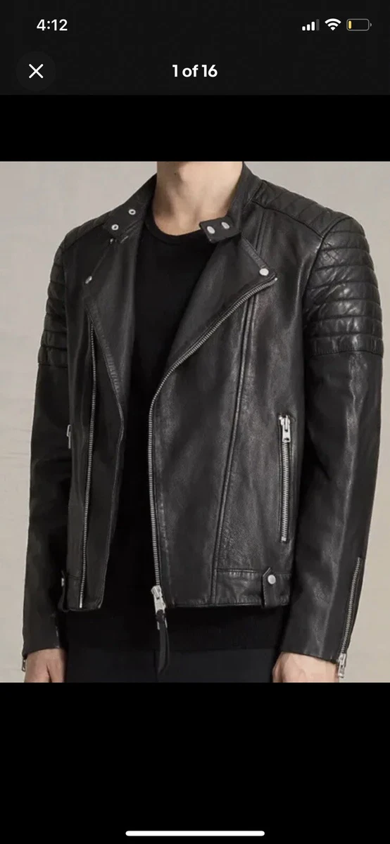 Jasper leather cheap biker jacket