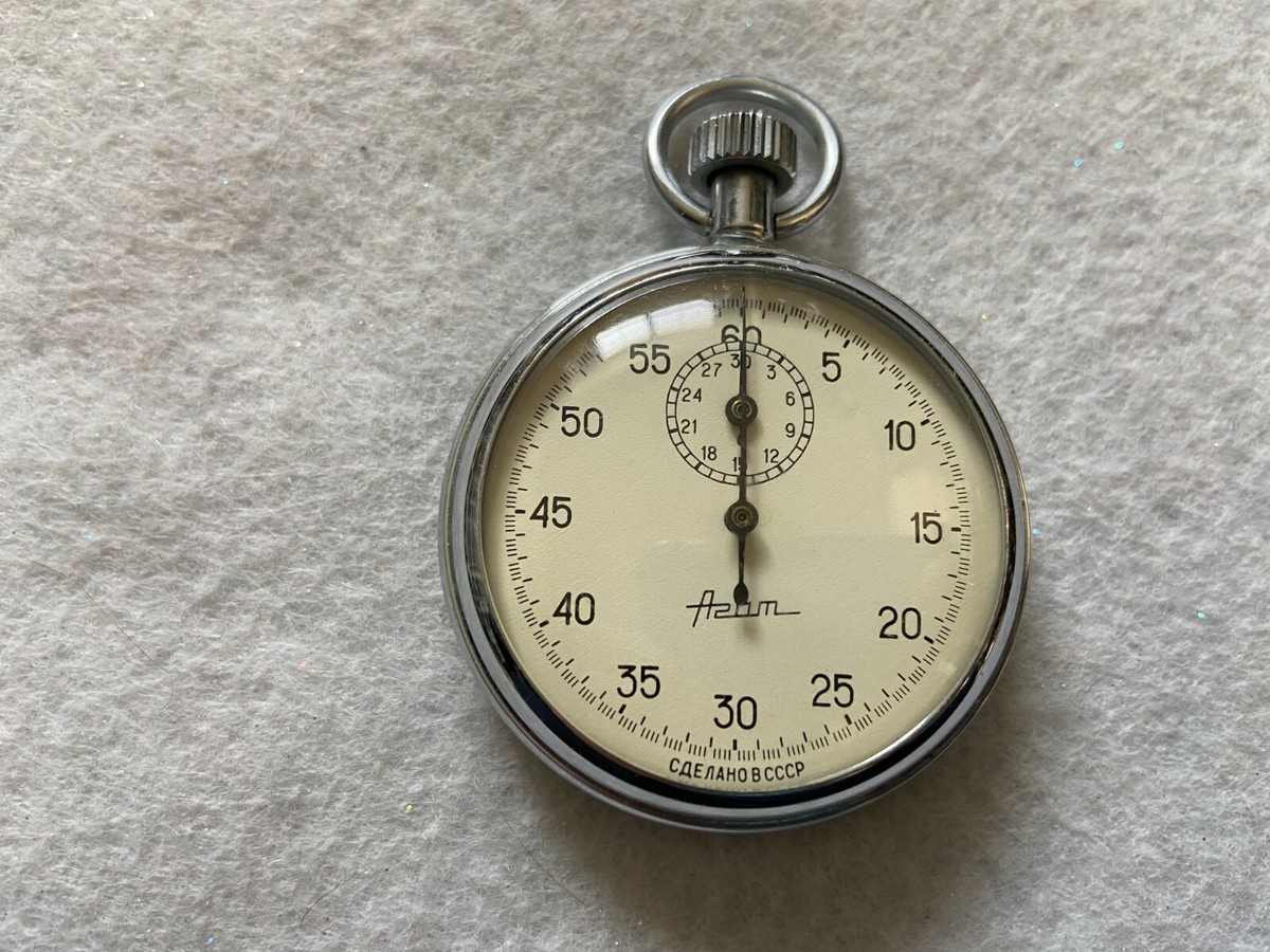 Russian Azam Mechanical Wind Up Vintage Stopwatch | eBay