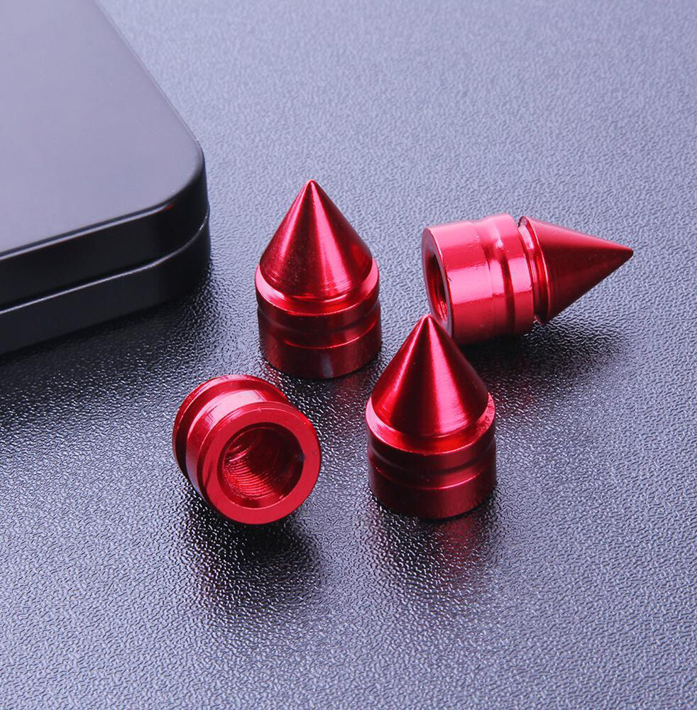 4PCS Aluminum Tire Valve Stem Caps for Car Wheels Accessories