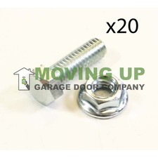 Garage Door Hardware Hex Bolt and Serrated Flange Nut 5/16-18 X 1" Lot of 20