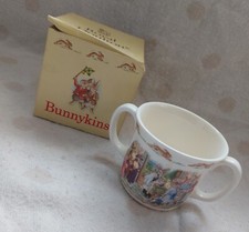 Royal Doulton 1988 Bunnykins Christening Two Handled Cup New In Box