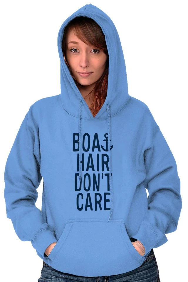 Sudaderas con capucha para mujer con ancla náutica para el cabello de barco no importa el humor Foto 4 de 4