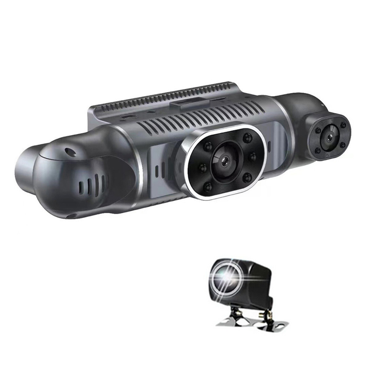4-Camera Dash Cam with G-Sensor Night Vision Loop Recording Car DVR-image