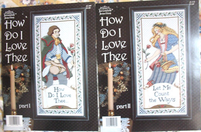 Romeo & Juliet HOW DO I LOVE THEE LET ME COUNT THE WAYS book I & II X stitch