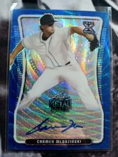 2020 Leaf Metal Draft CARMEN MLODZINSKI #ba-cm2 auto blue parallel #'d /20 SSP