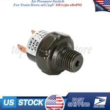 150-180PSI Air Pressure Switch Tank Mount Thread 1/4 NPT 12V/24V For Train Horn