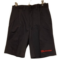 Vintage Riverside Size 29 Budweiser Blue Pleated Uniform Shorts New-2nds