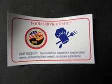 2001 National Jamboree Food Service Group Refrigerator Magnet     tf