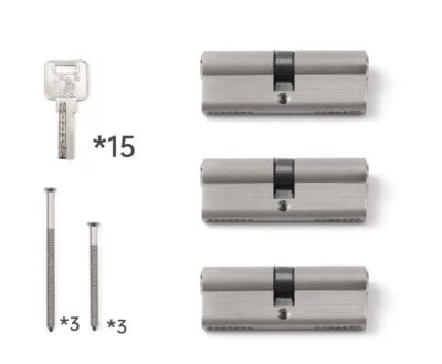 IGZ Zylinderschloss Profilzylinder gleichschließend 3x 65 mm 30/35 NEU