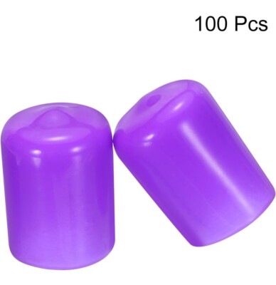 Uxcell 5pcs Rubber End Caps 40mm 1.6 Inch  ID Vinyl PVC Round Tube Bolt Cap Cover Screw Thread Protectors Light Gray - View #12