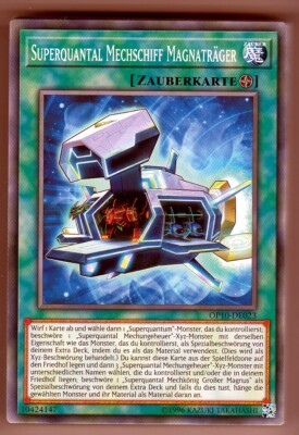 Yu-GI-OH Superquantal Mechschiff Magnaträger Common OP10-DE023