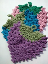 NEW. Crochet Berry Pot Holder/Hot Pad/Décor, Double Thick.