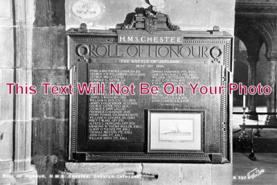 CH 3373 - HMS Chester Roll Of Honour, Chester Cathedral, Cheshire