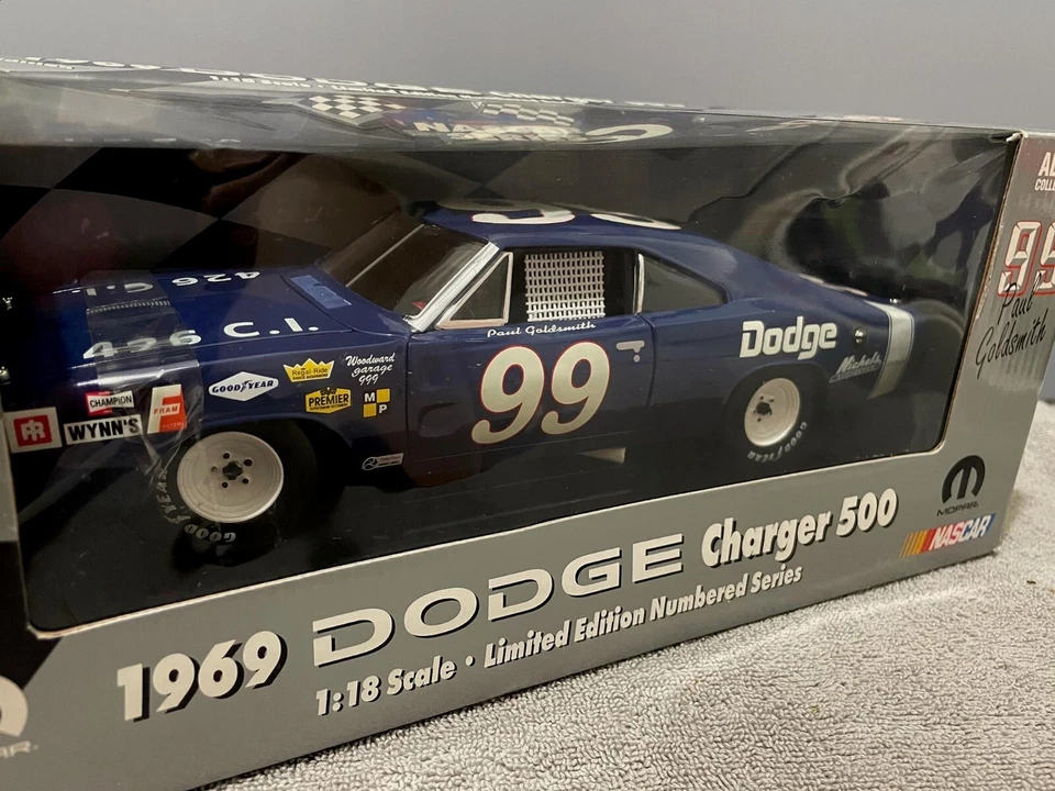 Rare! Mopar 1969 DODGE CHARGER 500 ~ Paul Goldsmith #99 Nascar Series ~ Limited - Image 2 of 4